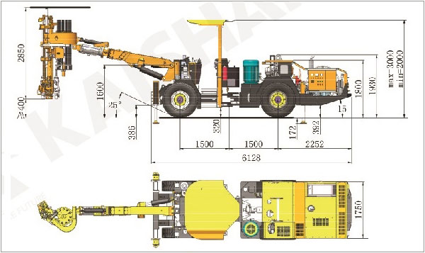 KM311全液壓錨桿鉆車